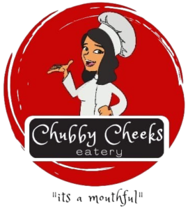 Chubby Cheeks Eatery Its a Mouthful Logo